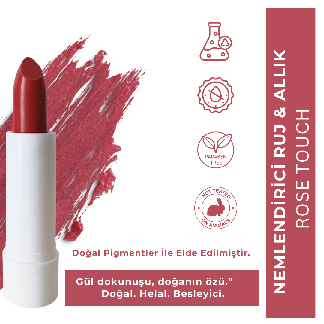 Doğal Pigmentli Ruj & Allık