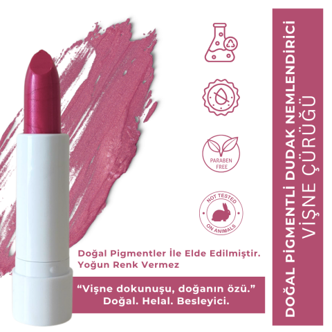 Doğal Pigmentli Dudak Nemlendirici VİŞNE ÇÜRÜĞÜ
